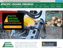 Tablet Screenshot of pacificloggingcongress.org